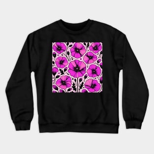 Poppy Flower Crewneck Sweatshirt